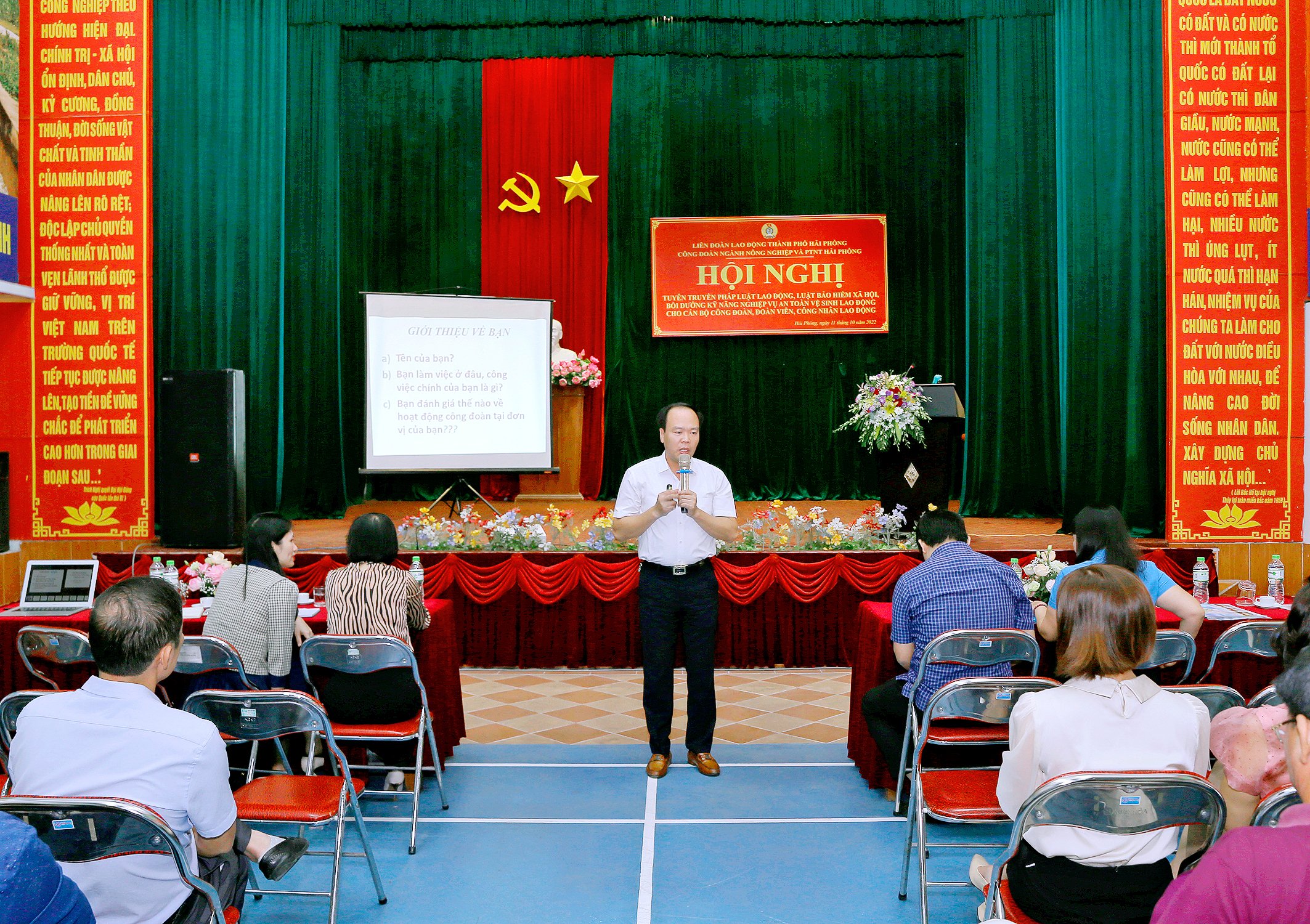 HỘI NGHỊ TẬP HUẤN, BỒI DƯỠNG KỸ NĂNG, NGHIỆP VỤ AN TOÀN  VỆ SINH LAO ĐỘNG VỚI CÁN BỘ CÔNG ĐOÀN, ĐOÀN VIÊN, CNLĐ 